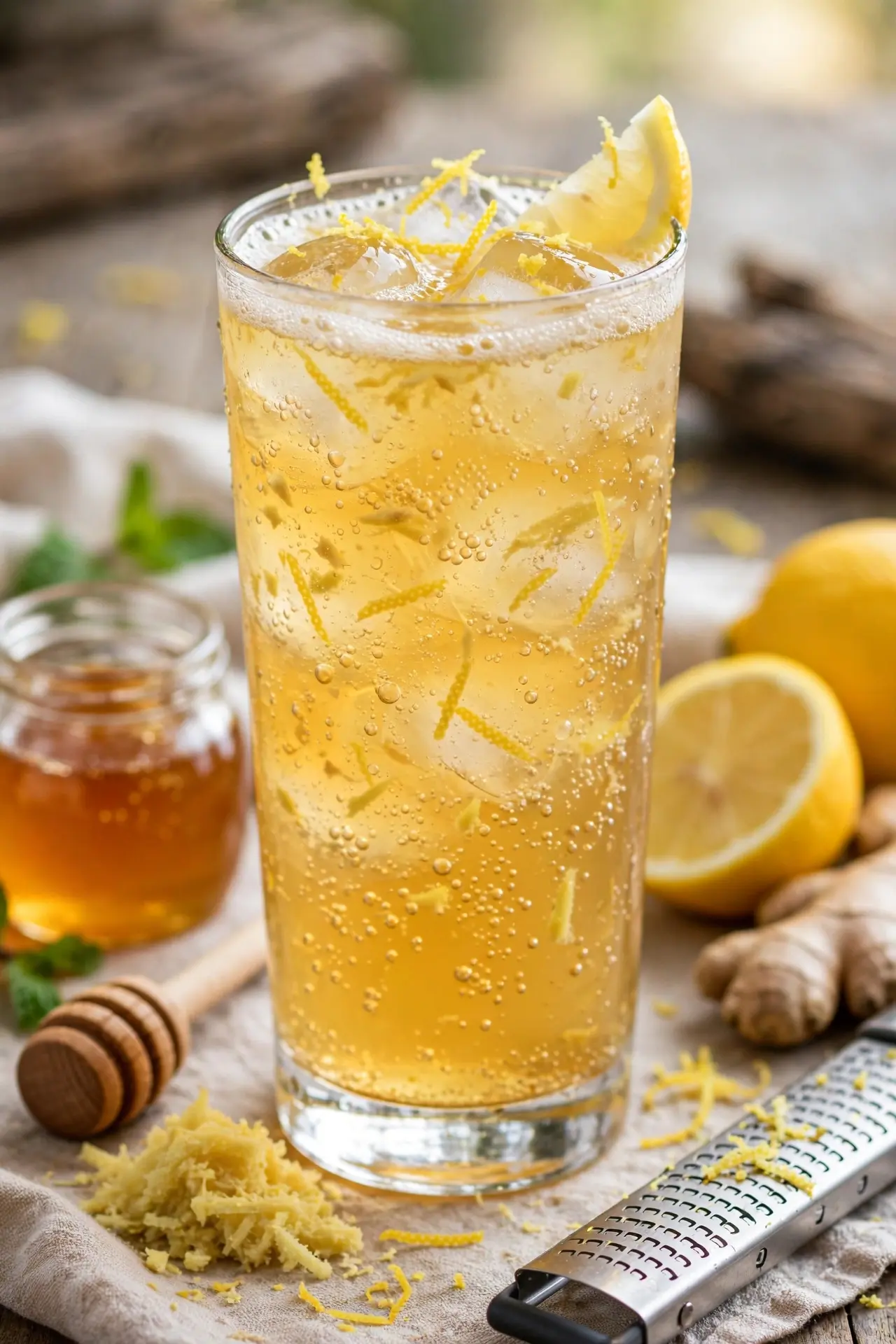 Golden Honey-Ginger Cooler
