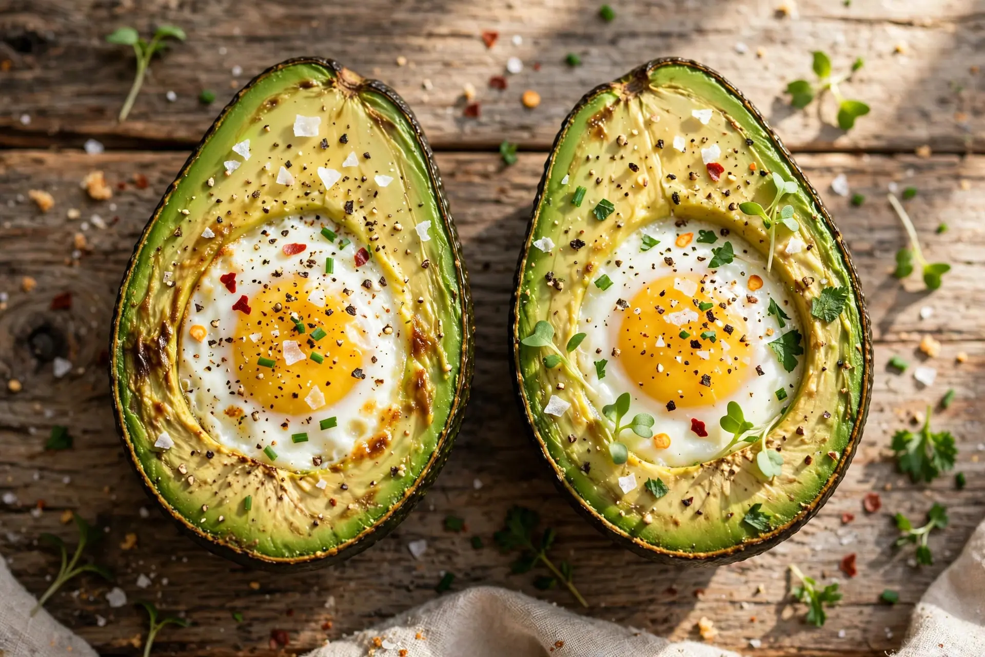 Keto Avocado and Egg Bake
